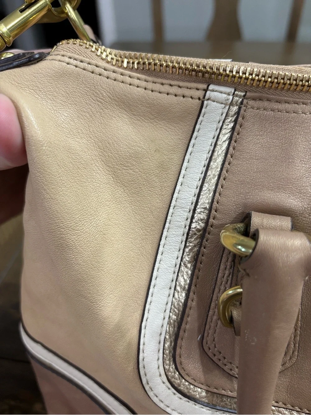 Coach Ashley Spectator Leather Satchel